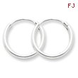 Sterling Silver 2mm Hoop Earrings