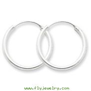 Sterling Silver 2mm Hoop Earrings