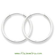 Sterling Silver 2mm Hoop Earrings