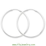 Sterling Silver 2mm Hoop Earrings