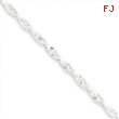 Sterling Silver 2mm Singapore Chain Anklet