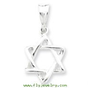 Sterling Silver 3-D Star of David Pendant