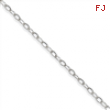 Sterling Silver 3.00mm Link Chain anklet