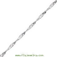 Sterling Silver 3.00mm Singapore Chain