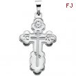 Sterling Silver 32.00 X 21.00 MM Polished ORTHODOX CROSS PENDANT