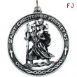 Sterling Silver 38.75 Rd St. Christopher Pend Medal