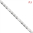 Sterling Silver 4.5mm Figaro Anchor Chain bracelet
