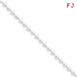 Sterling Silver 4mm Beaded Necklace chain