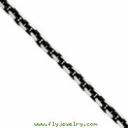 Sterling Silver 5.6mm Antiqued Cable Chain