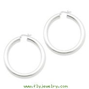 Sterling Silver 5x50 mm Round Hoop Earrings