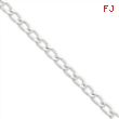 Sterling Silver 6.8mm Open Link Chain
