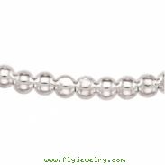Sterling Silver 7 INCH Hollow Bead Chain