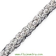 Sterling Silver 7.5''  Polished Fancy Link Toggle Bracelet