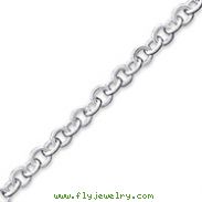 Sterling Silver 7.75inch Polished Fancy Link Toggle Bracelet