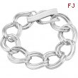 Sterling Silver 8 Inch Link Bracelet With Toggle Clasp