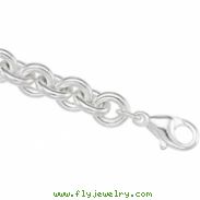 Sterling Silver 8 INCH ROUND Solid Cable Round Chain