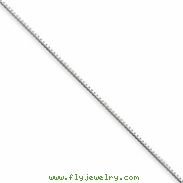 Sterling Silver .90mm Box Chain anklet