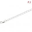 Sterling Silver 9.5 Inch Curb Anklet
