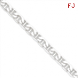 Sterling Silver 9.5mm Anchor Chain anklet