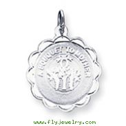 Sterling Silver A Bouquet To Mother Disc Charm