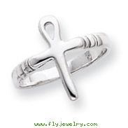 Sterling Silver Ankh Egyptian Cross Ring