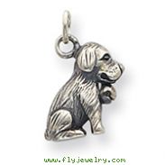 Sterling Silver Antique St. Bernard Charm