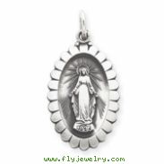 Sterling Silver Antiqued  Miraculous Medal