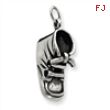 Sterling Silver Antiqued Baby Shoe Pendant