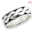 Sterling Silver Antiqued Band ring