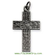 Sterling Silver Antiqued Cross Charm