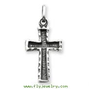 Sterling Silver Antiqued Cross Pendant