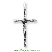 Sterling Silver Antiqued Crucifix Charm