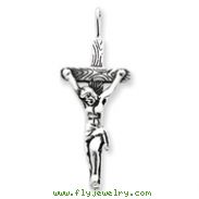 Sterling Silver Antiqued Crucifix Pendant