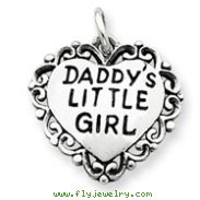 Sterling Silver Antiqued Daddy's Little Girl
