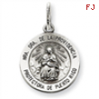 Sterling Silver Antiqued De La Providencia Medal