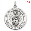 Sterling Silver Antiqued De La Providencia Medal