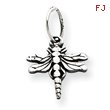 Sterling Silver Antiqued Dragonfly Charm