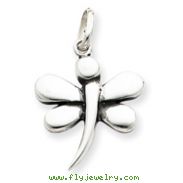 Sterling Silver Antiqued Dragonfly Pendant