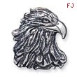 Sterling Silver Antiqued Eagle Head Pendant