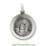 Sterling Silver Antiqued Ecce Homo Medal