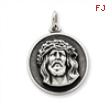 Sterling Silver Antiqued Ecce Homo Medal