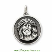 Sterling Silver Antiqued Ecce Homo Medal