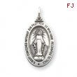 Sterling Silver Antiqued Miraculous Medal