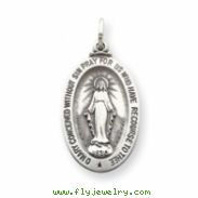 Sterling Silver Antiqued Miraculous Medal