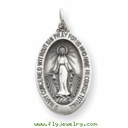 Sterling Silver Antiqued Miraculous Medal