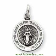 Sterling Silver Antiqued Miraculous Medal