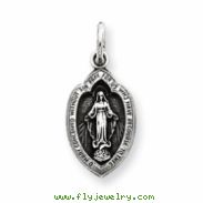 Sterling Silver Antiqued Miraculous Medal