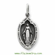 Sterling Silver Antiqued Miraculous Medal