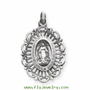 Sterling Silver Antiqued Miraculous Medal