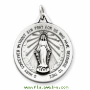 Sterling Silver Antiqued Miraculous Medal